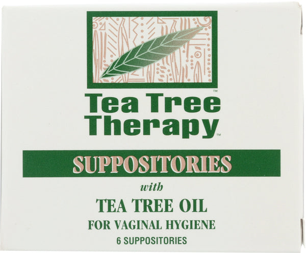 TEA TREE THERAPY: Suppositories with Tea Tree Oil for Vaginal Hygiene, 6 Pc