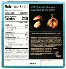 FIELD ROAST: Hand-Formed FieldBurger Patties, 13 oz
