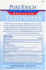 PURETOUCH SKIN: Tush Wipes Medicated, 24 ct