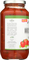NAPA VALLEY HEIRLOOM TOMATO CO: Sweet Red Pepper Marinara Pasta Sauce, 24 oz