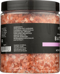 EVOLUTION SALT: Himalayan Pink Bath Salt Coarse Lavender, 26 oz