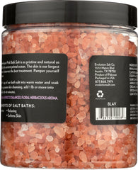 EVOLUTION SALT: Himalayan Pink Bath Salt Coarse Lavender, 26 oz