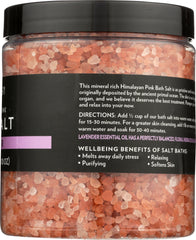 EVOLUTION SALT: Himalayan Pink Bath Salt Coarse Lavender, 26 oz