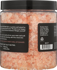 EVOLUTION SALT: Himalayan Pink Bath Salt Coarse Coconut, 26 oz