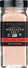 EVOLUTION SALT CO.: Gourmet Pink Himalayan Salt Refillable Shaker, 5 oz