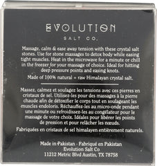 EVOLUTION SALT: Stone Massage Himalayan Salt, 6 oz