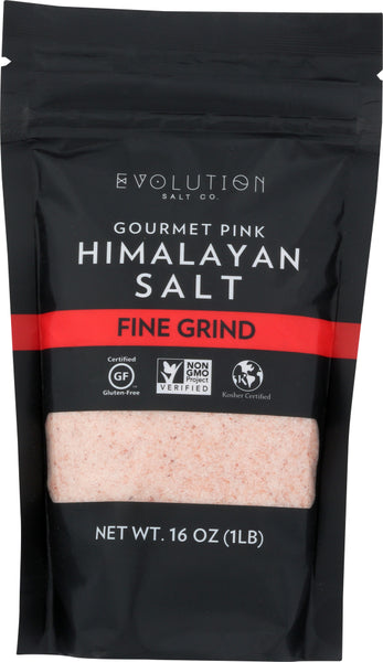 EVOLUTION SALT: Fine Grind Himalayan Salt, 1 lb
