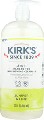 KIRKS: Wash 3 In 1 Juniper Lime, 32 oz