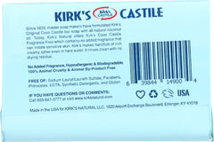 KIRK'S: Original Coco Castile Bar Soap Fragrance Free, 4 oz