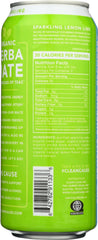 CLEAN CAUSE: Sparkling Yerba Mate Tea Lemon Lime, 16 fl oz