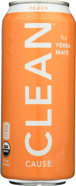 CLEAN CAUSE:  Yerba Mate Peach, 16 oz