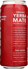 CLEAN CAUSE: Tea Yerba Mate Raspberry, 16 fo