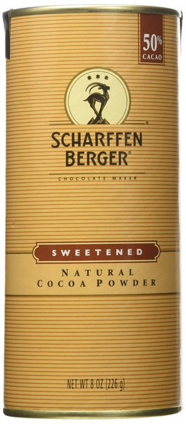 SCHARFFEN BERGER: Natural Sweetened Cocoa Powder, 8 oz