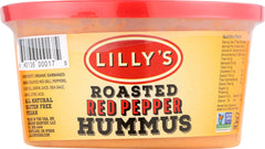 LILLY'S: Roasted Red Pepper Hummus, 12 oz
