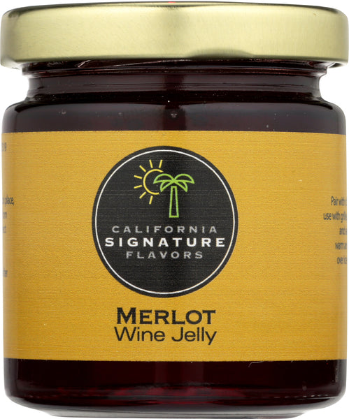 CALIFORNIA SIGNATURE FLAVORS: Merlot Jelly Wine, 5.5 oz