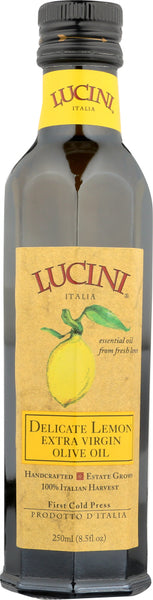 LUCINI: Olive Oil Extra Virgin Delicate Lemon, 8.5 oz