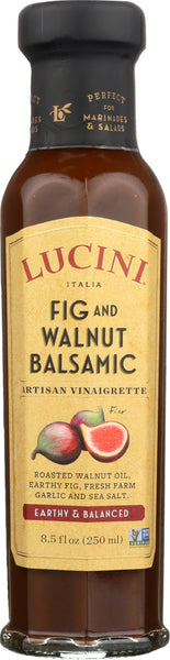 LUCINI: Dressing Fig and Walnut Balsamic Vinaigrette, 8.5 oz