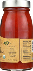 LUCINI: Italia Tomato Sauce Rustic Basil, 25.5 oz