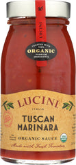LUCINI: SAUCE TUSCAN MARINARA ORG (25.500 OZ)