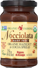 RIGONI: Nocciolata Dairy Free Organic Hazelnut & Cocoa Spread, 9.52 oz