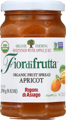 RIGONI: Fiordifrutta Organic Fruit Spread Apricot, 8.82 oz