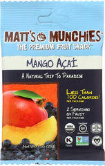 MATTS MUNCHIES: Fruit Snack Mango Acai, 1 oz
