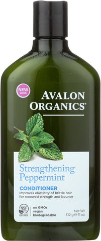 AVALON ORGANICS: Conditioner Strengthening Peppermint, 11 oz