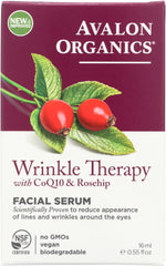 AVALON ORGANICS: Wrinkle Therapy with CoQ10 & Rosehip Facial Serum, 0.55 oz