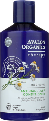 AVALON ORGANICS: Anti-Dandruff Conditioner Itch & Flake Therapy, 14 oz