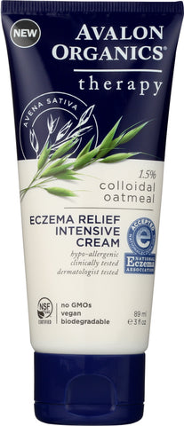 AVALON ORGANICS: Cream Eczema Therapy, 3 oz