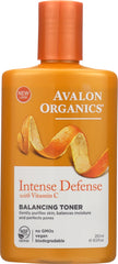 AVALON ORGANICS: Intense Defense Vitamin C Balancing Toner, 8.5 oz