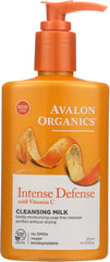 AVALON ORGANICS: Intense Defense Vitamin C Renewal Hydrating Cleansing Milk, 8.5 oz