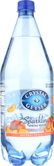 CRYSTAL GEYSER: Sparkling Spring Water Peach, 1.25 lt