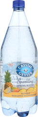 CRYSTAL GEYSER: Sparkling Spring Water Pineapple Mango, 1.25 lt