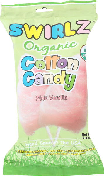 SWIRLZ COTTON CANDY: Organic Cotton Candy Pink Vanilla, 3.1 oz