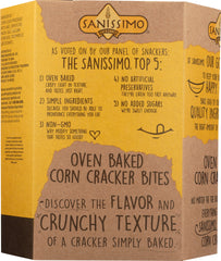 SANISSIMO: Oven Baked Corn Cracker Bites, 7.05 oz