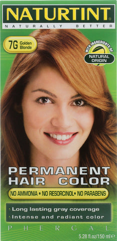 NATURTINT: Permanent Hair Color 7G Golden Blonde, 5.28 oz