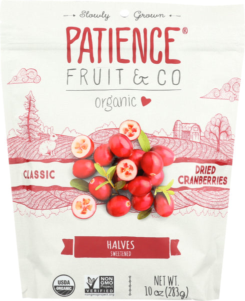 PATIENCE FRUIT & CO: Cranberries Sweetened Dried Organic, 10 oz