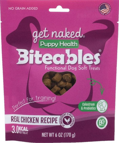 Get Naked Puppy Health Biteables Soft Dog Treats Chicken Flavor