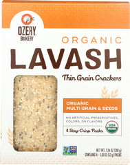 OZERY BAKERY: Cracker Multi Grain Lavash Organic, 7.34 oz