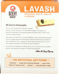 OZERY BAKERY: Cracker Multi Grain Lavash Organic, 7.34 oz