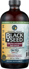 AMAZING HERBS: Oil Black Seed Premium, 16 oz