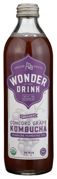 KOMBUCHA WONDER DRINK: Tea Concord Grape, 14 oz