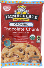 IMMACULATE BAKING: Organic Chocolate Chunk Cookie, 12 oz