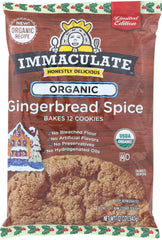 IMMACULATE BAKING: Ready to Bake Gingerbread Spice Cookie, 12 oz