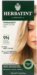 HERBATINT: Permanent Herbal Haircolor Gel 9N Honey Blonde, 4.6 Oz