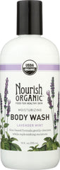 NOURISH: Organic Body Wash Lavender Mint, 10 oz