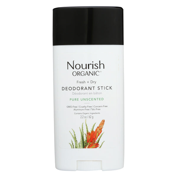 NOURISH ORGANIC: Pure Unscented Deodorant Stick, 2.20 oz