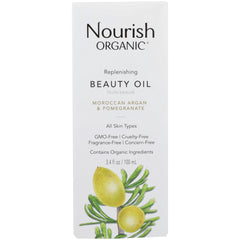 NOURISH ORGANIC: Replenishing Argan Oil with Pomegranate and Rosehip, 3.4 oz