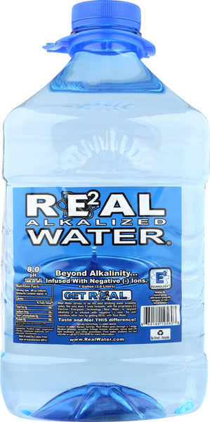 REAL WATER: Water Bottled Alkalized, 1 ga